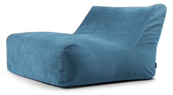Niebieski sztruksowy worek do siedzenia Sofa Lounge – SLOWDOWN