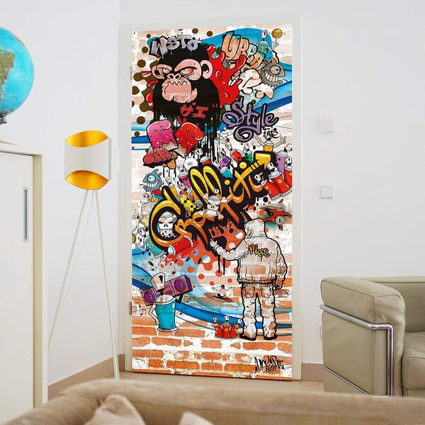 Fototapeta na drzwi GRAFFITI 86x200 cm