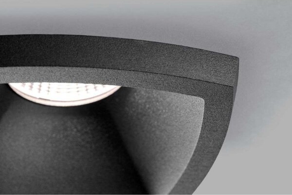 Spot LIGHT-POINT, ściemnialny, czarny, salon, aluminium