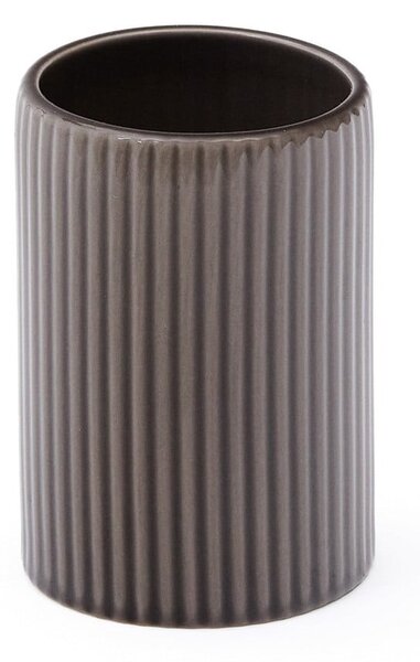 Ciemnobrązowy ceramiczny kubek na szczoteczki do zębów Selime – Kave Home