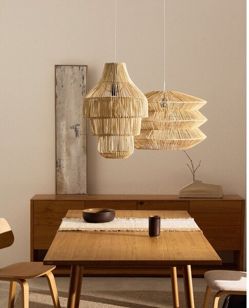 Rattanowy abażur w naturalnym kolorze ø 38 cm Janoa – Kave Home