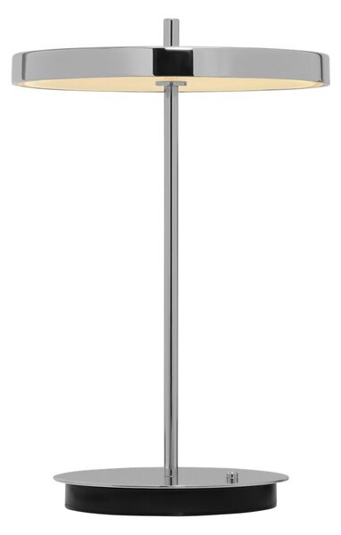 Lampa stołowa LED ze ściemniaczem w kolorze srebra z metalowym kloszem (wysokość 31 cm) Asteria Move – UMAGE