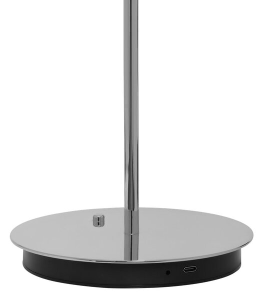 Lampa stołowa LED ze ściemniaczem w kolorze srebra z metalowym kloszem (wysokość 31 cm) Asteria Move – UMAGE