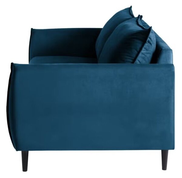 Ciemnoniebieska aksamitna sofa 203 cm Juli – Ropez