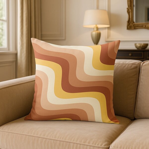 Poszewka na poduszkę 43x43 cm Creamy Strawberry Swirl – Mila Home