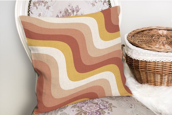 Poszewka na poduszkę 43x43 cm Creamy Strawberry Swirl – Mila Home