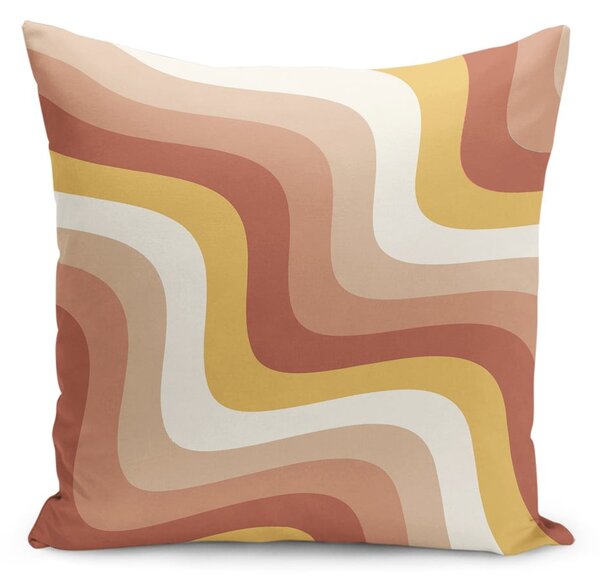 Poszewka na poduszkę 43x43 cm Creamy Strawberry Swirl – Mila Home