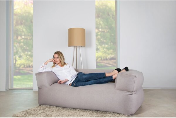 Kremowy worek do siedzenia z materiału bouclé Sofa MooG – SLOWDOWN