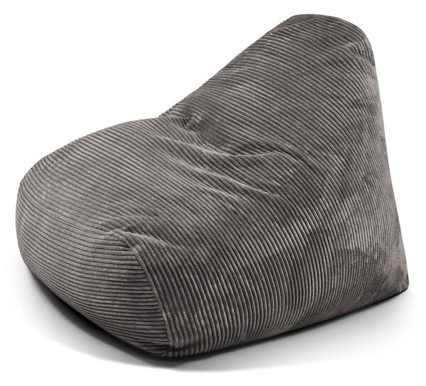 Ciemnoszary sztruksowy worek do siedzenia Snug 100 – SLOWDOWN