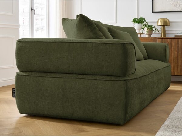 Zielona sofa z tkaniny szenilowej 237 cm Whesley – Bobochic Paris