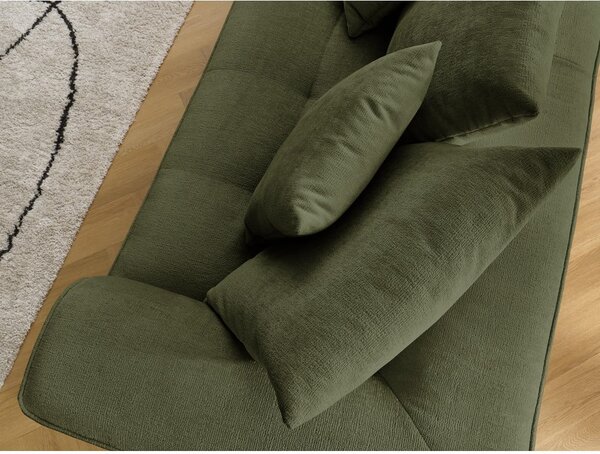 Zielona sofa z tkaniny szenilowej 237 cm Whesley – Bobochic Paris