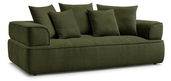 Zielona sofa z tkaniny szenilowej 237 cm Whesley – Bobochic Paris
