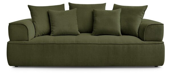 Zielona sofa z tkaniny szenilowej 237 cm Whesley – Bobochic Paris