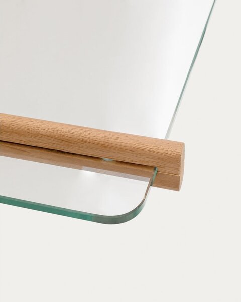 Szklany modułowy system półek w naturalnym kolorze 110x202x30,5 cm Sitra – Kave Home