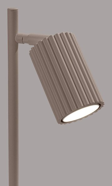 Szarobrązowa metalowa lampa stołowa (wysokość 43 cm) Gleam – Sollux