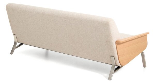 Beżowa sofa z tkaniny szenilowej 205 cm Amsen – Kave Home