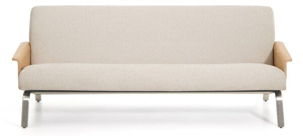 Beżowa sofa z tkaniny szenilowej 205 cm Amsen – Kave Home
