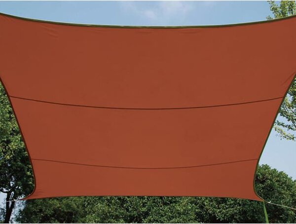 Perel Żagiel przeciwsłoneczny, kwadratowy, 5 m, terakota