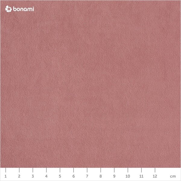 Jasnoróżowy aksamitny rozkładany narożnik (prawostronny/w kształcie litery U) Sweet Harmony – Miuform