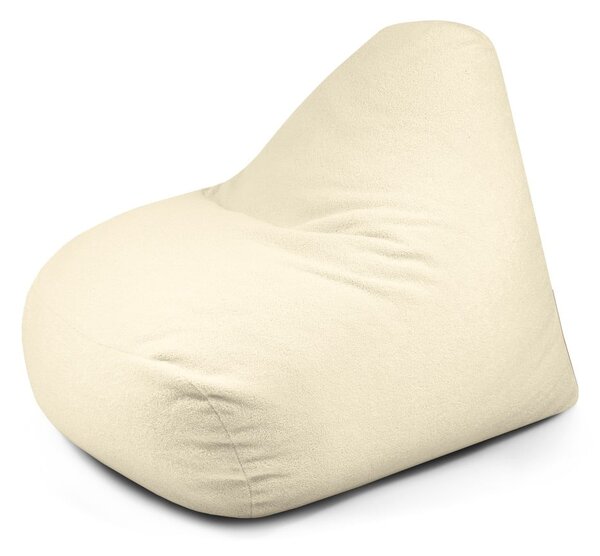 Kremowy worek do siedzenia z materiału bouclé Snug 100 – SLOWDOWN