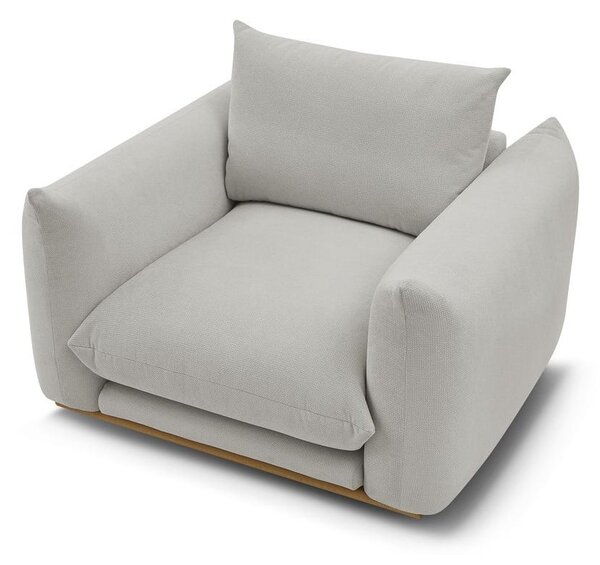Jasnoszary fotel Ernest – Bobochic Paris