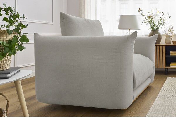 Jasnoszary fotel Ernest – Bobochic Paris