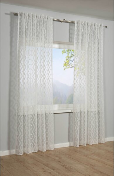 Biała firanka 140x245 cm Diamant Scherli – Sehlbach