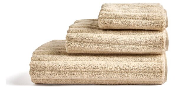 Beżowy bawełniany ręcznik kąpielowy frotte 70x140 cm Navira – Kave Home