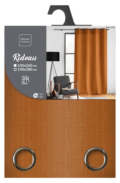 Brązowa zasłona 140x280 cm Soline – douceur d'intérieur
