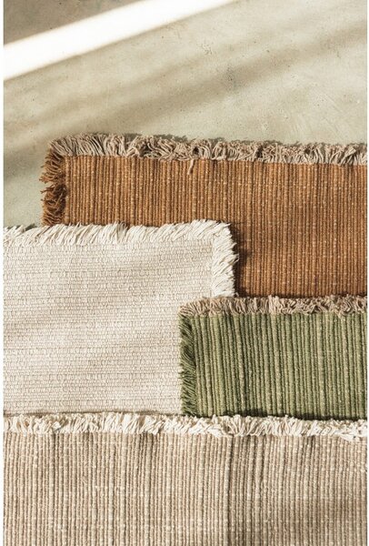 Bawełniany dywan tkany ręcznie w kolorze khaki 140x200 cm Handloom – Lorena Canals