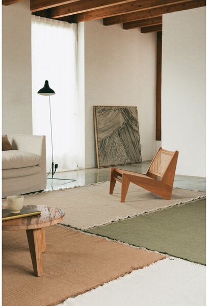 Bawełniany dywan tkany ręcznie w kolorze khaki 140x200 cm Handloom – Lorena Canals