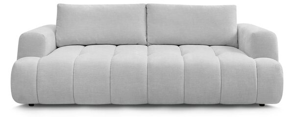 Jasnoszara rozkładana/ze schowkiem sofa 251 cm Fuji – Bobochic Paris