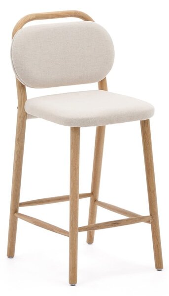 Beżowy hoker (wysokość siedziska 66 cm) Helda – Kave Home