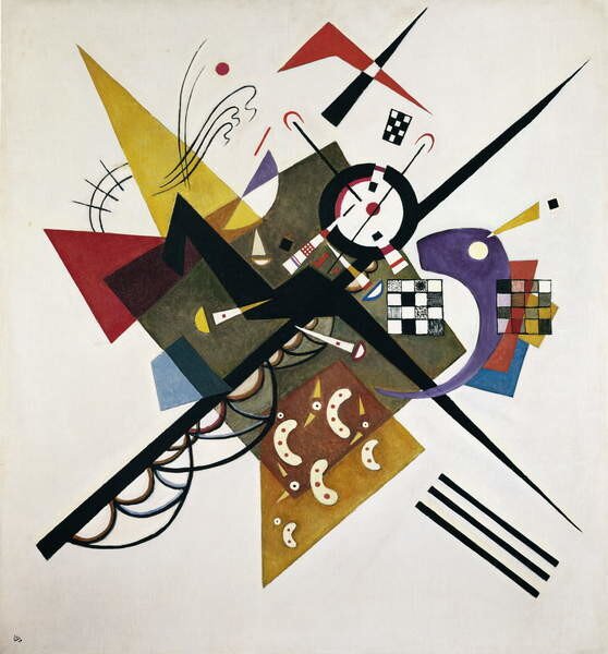 Reprodukcja On White Ii 1923, Wassily Kandinsky