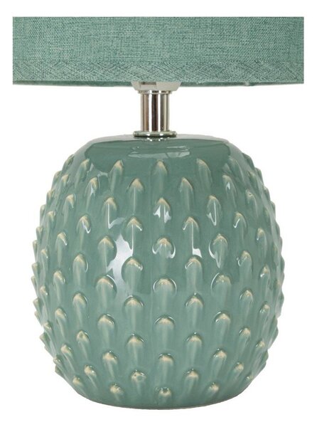 Jasnoniebieska lampa stołowa ceramiczna z tekstylnym kloszem (wysokość 27 cm) Pontus – Mauro Ferretti