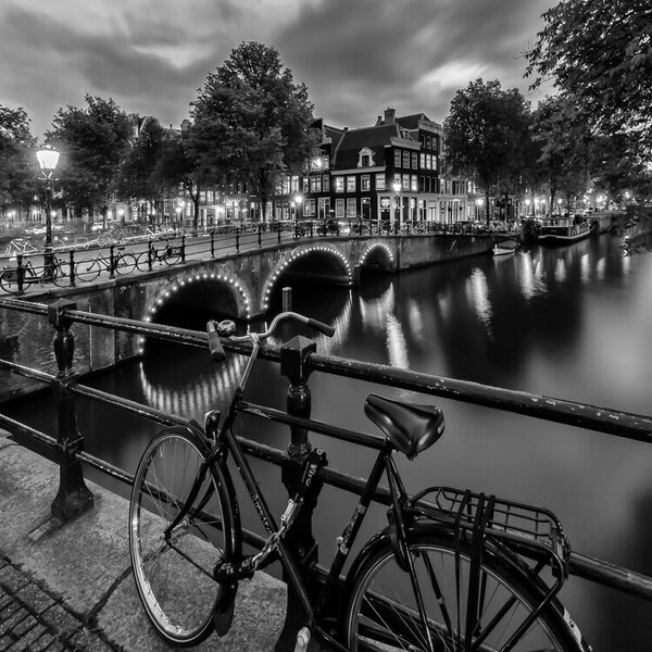 Fotografia Amsterdam Evening impression from Brouwersgracht, Melanie Viola