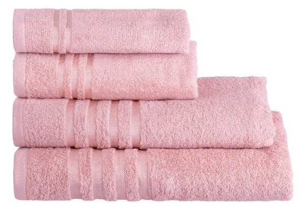 Różowy bawełniany ręcznik frotte 30x50 cm Simple – Casa Selección