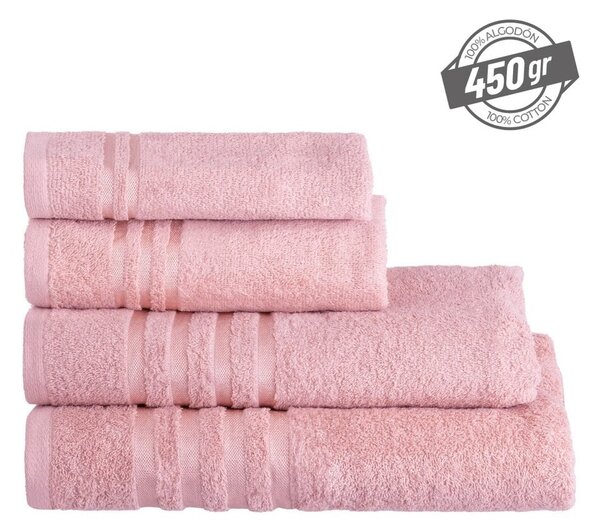 Różowy bawełniany ręcznik frotte 30x50 cm Simple – Casa Selección