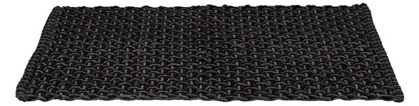 Antracytowy tekstylny dywanik łazienkowy 50x80 cm Ecoli – Wenko