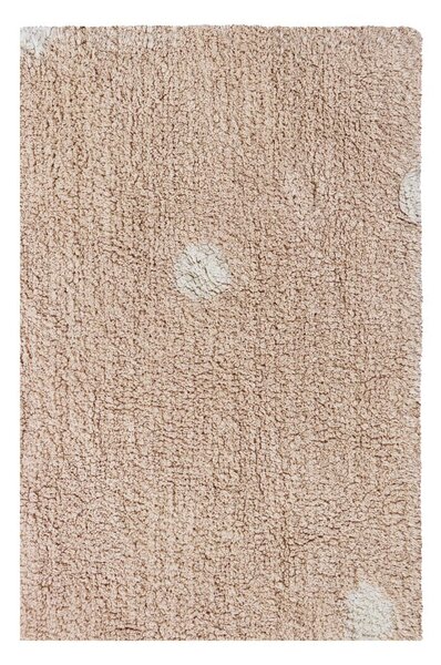 Jasnoróżowy bawełniany dywan dziecięcy tkany ręcznie odpowiedni do prania 100x150 cm Mini Dot Rose – Lorena Canals
