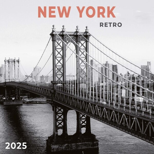 Kalendarz 2025 New York Retro