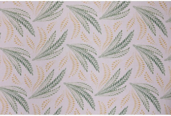 Biało-zielona firanka 300x260 cm Seva – Mendola Fabrics