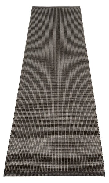 Antracytowy chodnik odpowiedni na zewnątrz 70x300 cm Emm Black Linen – Pappelina