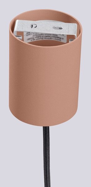 Jasnobrązowa lampa wisząca ze szklanym kloszem ø 12 cm Orbital – Sollux