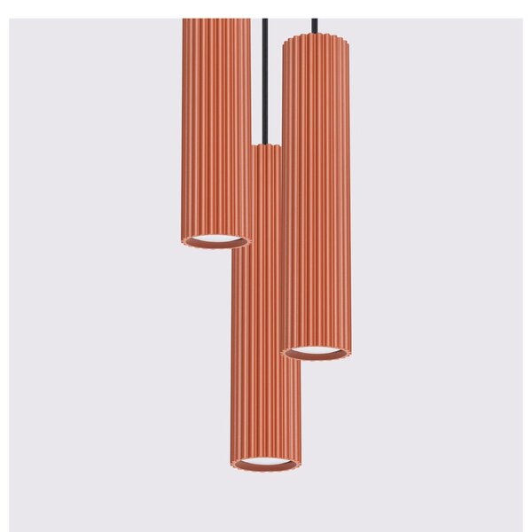 Ceglasta lampa wisząca ø 19,5 cm Gleam – Sollux