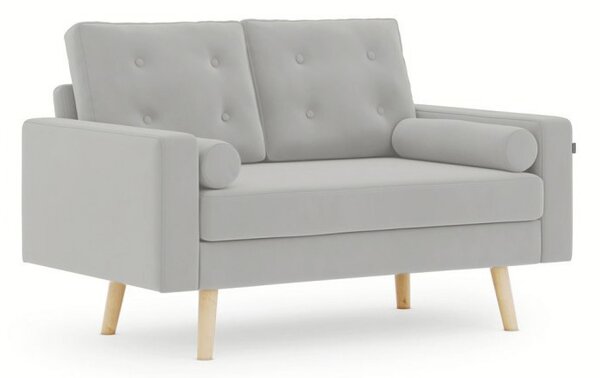 Jasnoszara dwuosobowa sofa MANDI