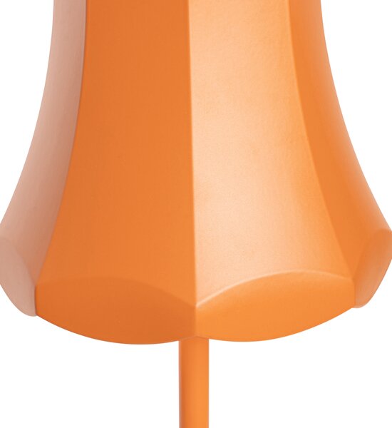 Zestaw 2 lamp stołowych w stylu retro pomarańczowych ładowanych z gniazda USB IP44 - Granny