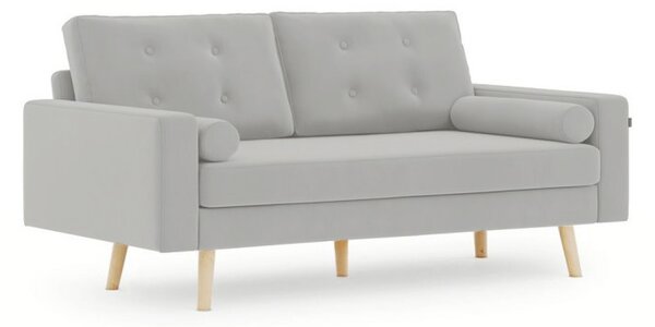 Jasnoszara 3-osobowa sofa MANDI