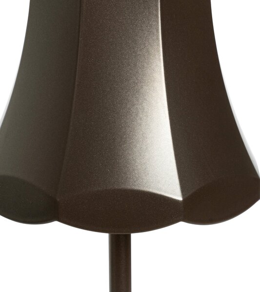 Zestaw 2 lamp stołowych retro ciemny brąz akumulatorowe IP44 - Granny