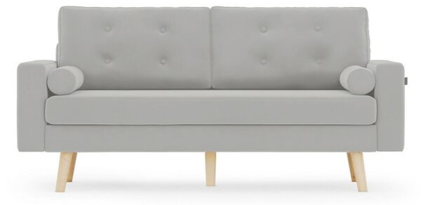 Jasnoszara 3-osobowa sofa MANDI